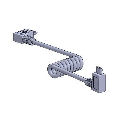 Micro USB Curly Cable