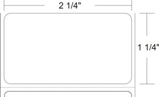 2.25 x 1.25 perf